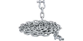 VEVOR Anchor Chain, 10' X 5/16" Galvanized Steel Chain, 3/8" Anchor Chain Shackle, 11650lbs Anchor Lead Chain Breaking Load, 9460lbs Anchor Chain Shackle Breaking Load, Anchor Chain For Boats, Ships_voghion.com