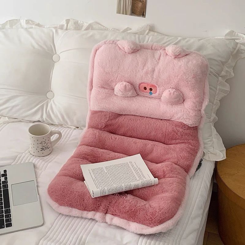 Cute Plush Bear Bedside Soft Pillow Seat Cushion Dormitory Student Bed Backrest Transformation Artifact Anti-collision_voghion.com