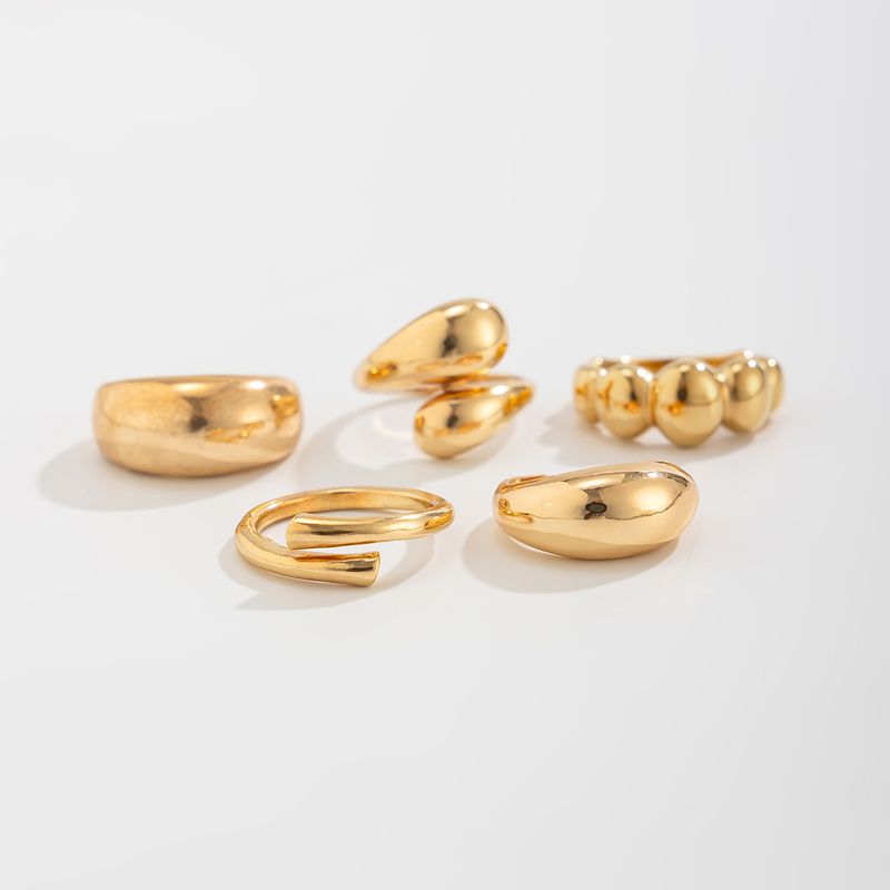 Nouveau design de niche asymétrique tendance et simple, bague ouverte_voghion.com