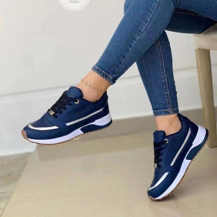 Plus Size Fashion Versatile Women's 2025 Autumn New Platform Thick Sole Casual Cross Strap Single Shoes For Women_voghion.com
