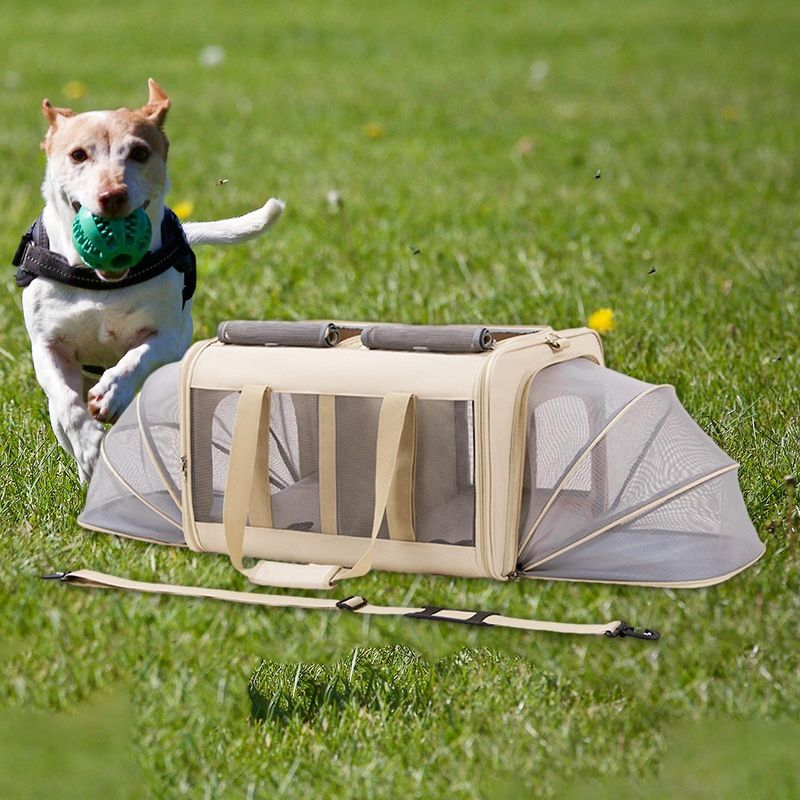 Trasportino da viaggio per gatti di grandi dimensioni, trasportino da viaggio per animali domestici, pieghevole, portatile, per cani, trasportino per cuccioli, conigli, cani di piccola taglia, escursionismo e campeggio_voghion.com