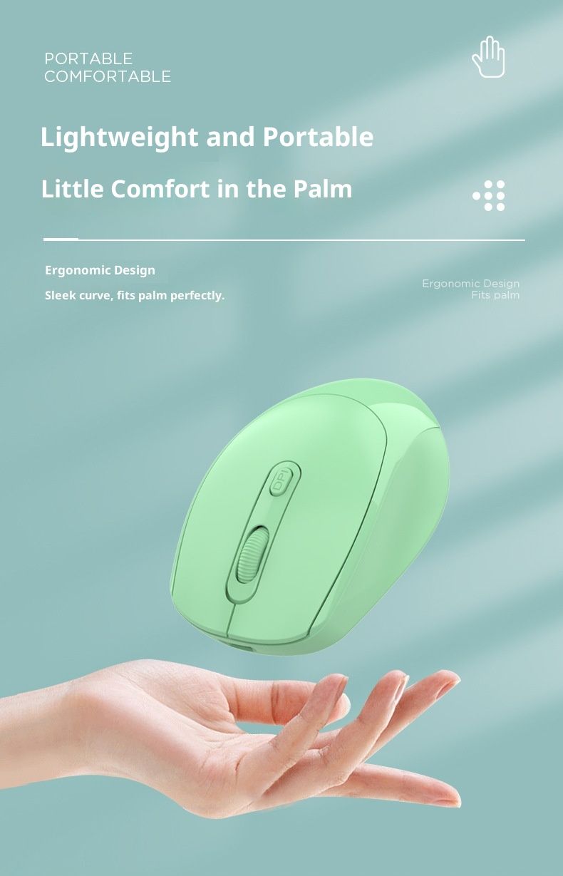 Digitex Digitex Mouse ottico wireless con doppia modalità Bluetooth per ufficio e attività commerciali, silenzioso e ricaricabile_voghion.com