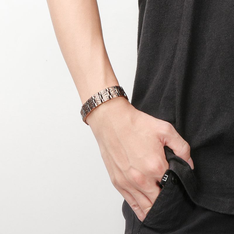 Red Copper For Men, Detachable Bracelet, Magnetic Therapy, Fashionable High-end Sense Bracelet Jewelry_voghion.com
