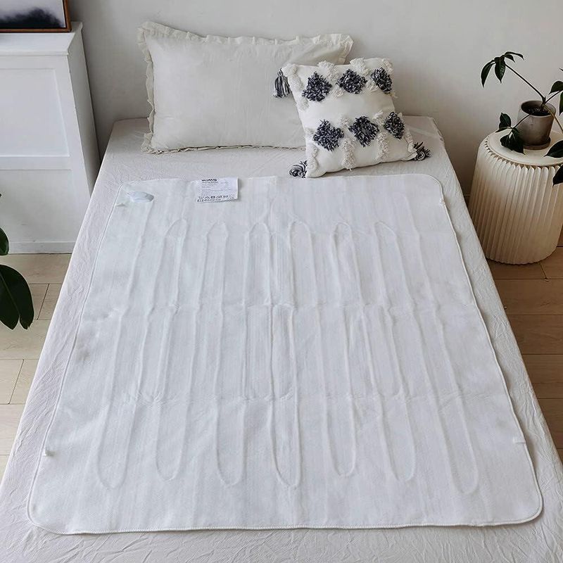 Couverture chauffante électrique – Tissu non tissé, plus de 5 niveaux de chaleur, format simple/double (150 x 70 cm à 200 x 180 cm), options de contrôle intelligentes et manuelles._voghion.com
