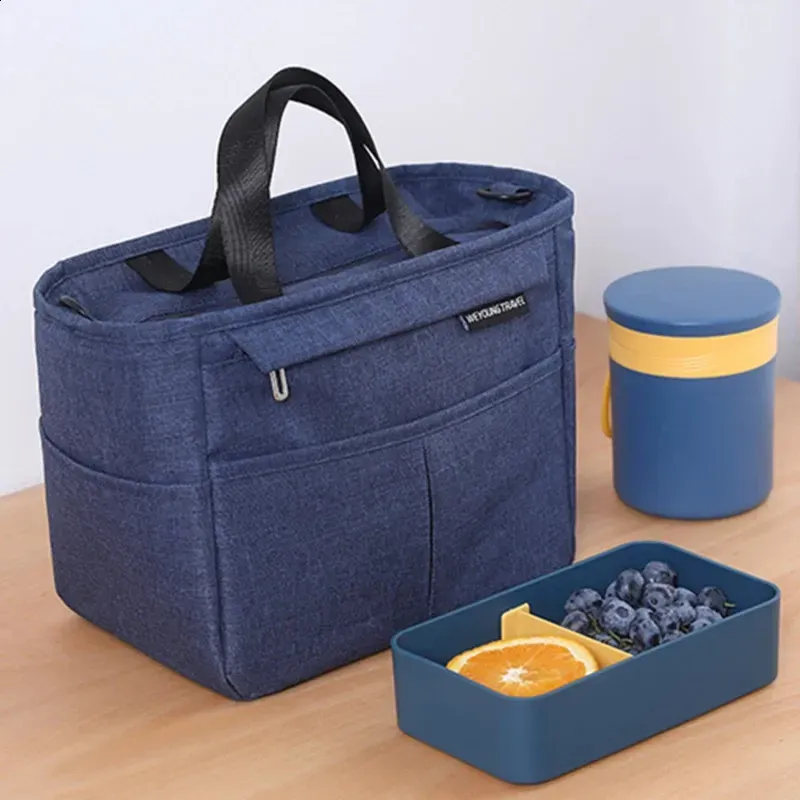 Tragbare Lunchbox, isolierte Tasche, Picknick-Essenskühler, große Kapazität, Schulter-Bento-Aufbewahrung, 250318l_voghion.com