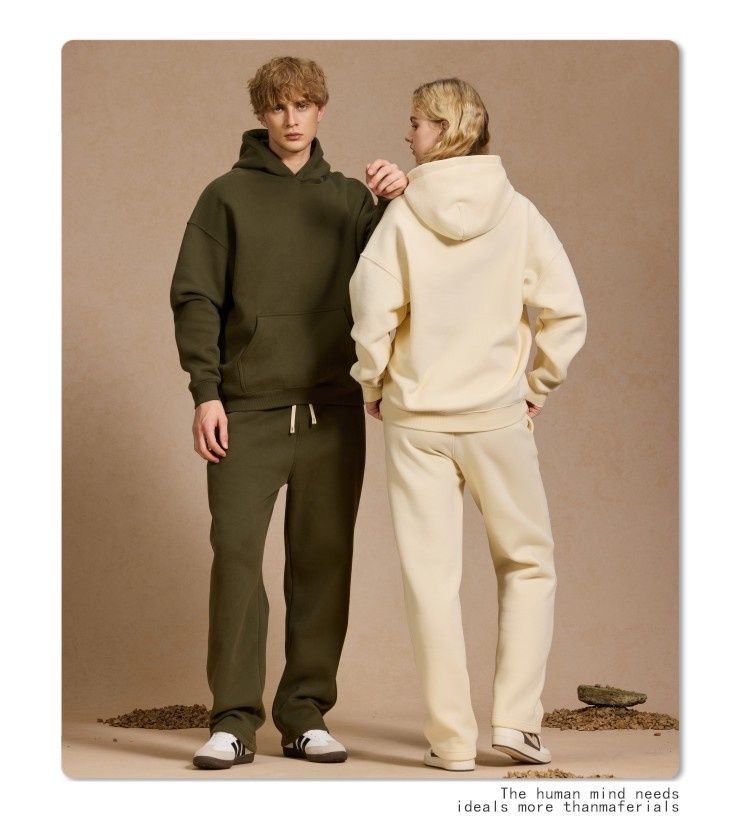 Cove 2025 Auumn Winer New Loose Thickened Fleece Trendy Brand Hoodie Men Oversize Hooded Men's Sweashir And Sweapans_voghion.com