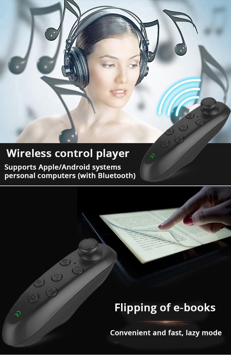 Control Mobile VR Glasses Wireless Android Smart Phone Gamepad Remote E-book Page Turning Lever_voghion.com