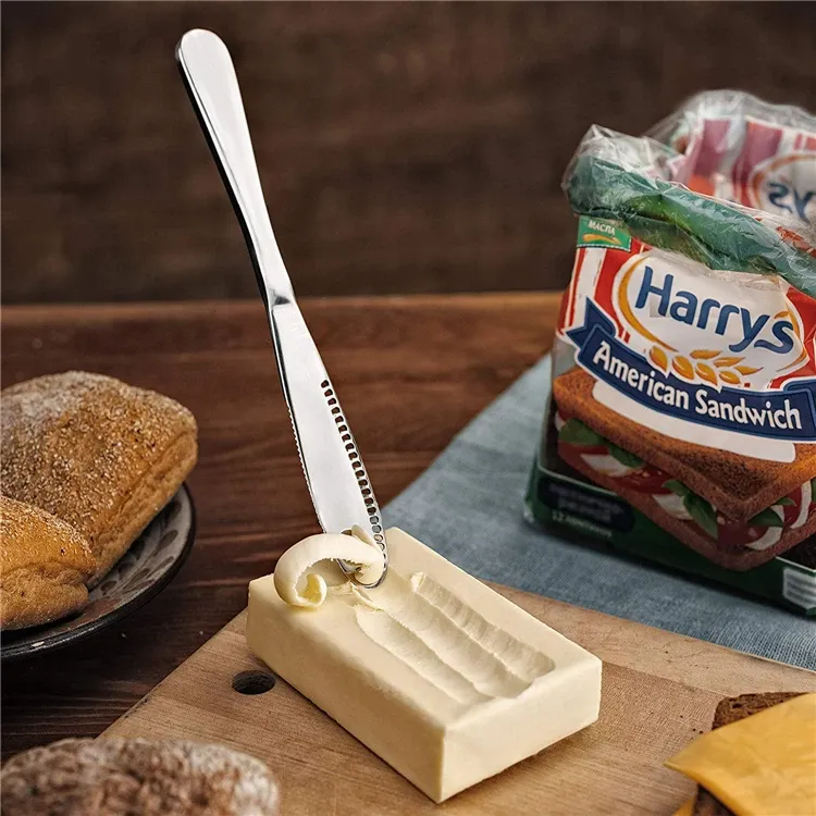 Jam- en kaasmes van roestvrij staal - Toastroomsmeerder, botergatdessertbestek, klasse 430_voghion.com