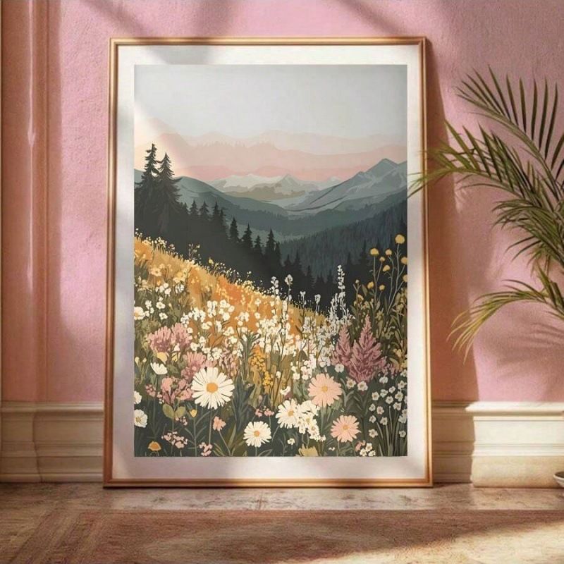 Framed Oil Core Poster Decorative Hanging Wall Canvas Print Painting_voghion.com