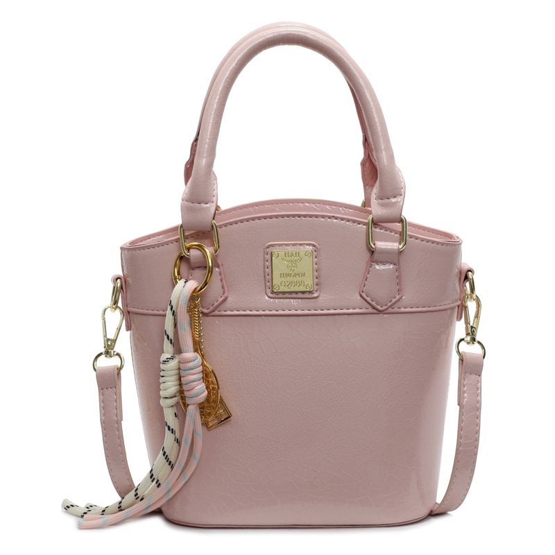 Nuova borsa a mano in tinta unita, tendenza moda, borsa a tracolla versatile da donna, borsa a secchiello di alta gamma per donna_voghion.com