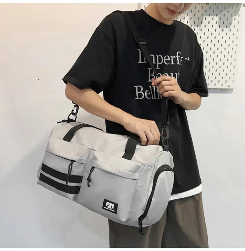 Multifunctional Travel Bag Large Capacity Handbag Short Trip Shoulder Bags Wet Dry Separation Gym Fitness Pack With Shoe_voghion.com