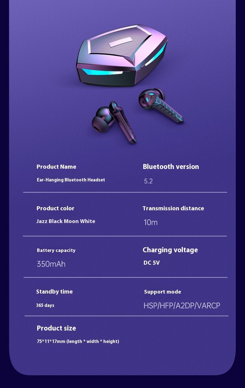P36 zasebne TWS brezžične Bluetooth 5.2 slušalke z zmanjševanjem šuma za e-športne igre_voghion.com