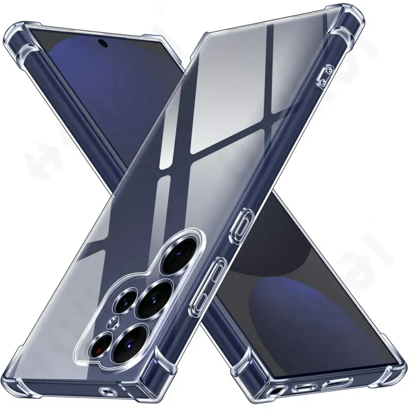 Custodia protettiva in silicone morbido e trasparente in TPU per Samsung S25 S24 FE Galaxy A55 A35 A15 A54 A56 4G 5G_voghion.com