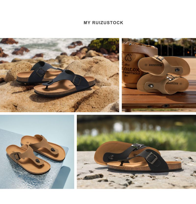 SHLIANG New Spring Summer Men's Soft Wood Slippers Fashion Flip Flops Beach Shoes Water Squeeze Cool Sandals Y0555_voghion.com