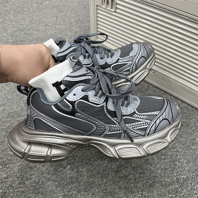 Autumn And Winter New Men's Hundred Tide Shoes Korean Version Of The Student Casual Couple Thick Bottom Heightening Dad Sneakers Wear Comfortable_voghion.com