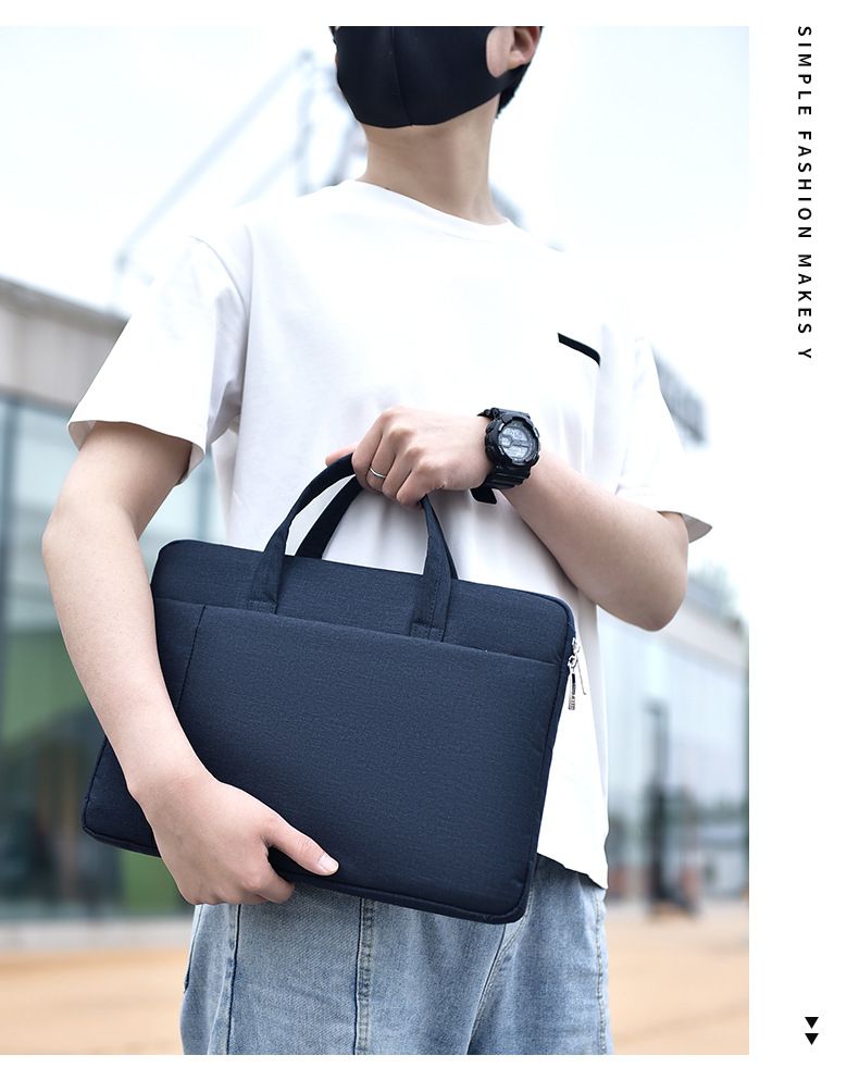 Nova bolsa para laptop de 15,6 polegadas, bolsa simples, pasta executiva portátil_voghion.com