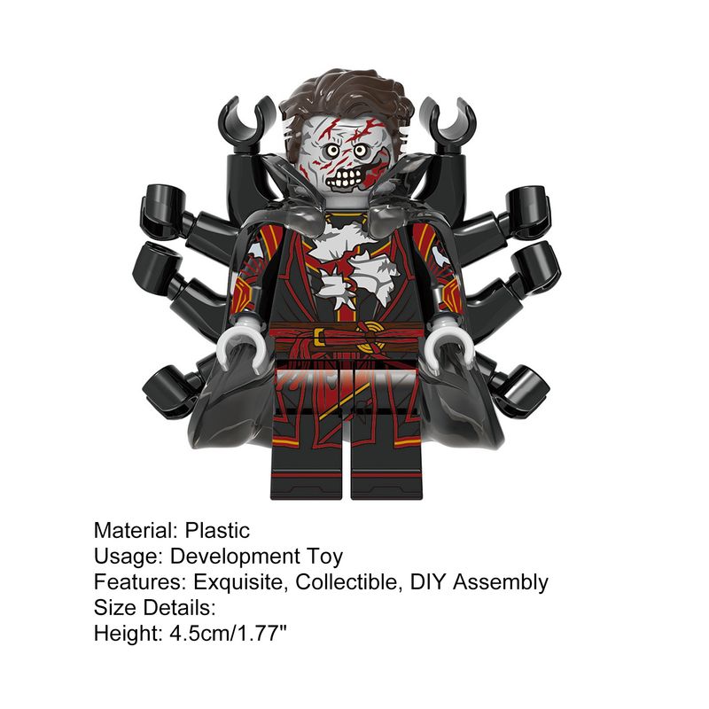 4.5cm Doctor Strange Minifigure Collectible Desktop Ornament Developments Toy DIY Assembled Horror Zombie Figure Building Blocks Toy_voghion.com