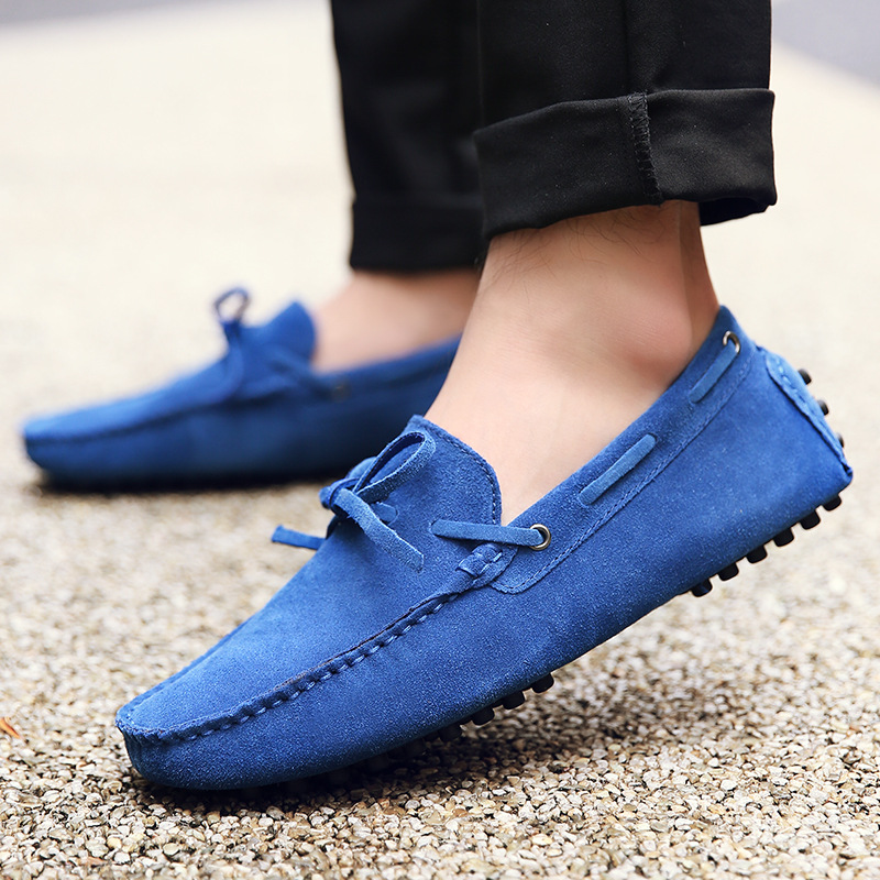 Herren Bequeme Fahrschuhe Loafer für Männer Lässige Leder Slipper_voghion.com