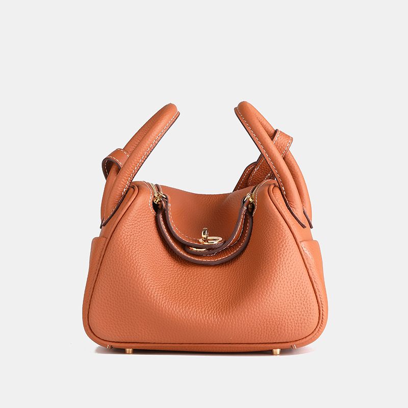 2025 New Women's Second Layer Cowhide Shoulder Crossbody Pillow Versatile High-end Lindy Small Bag_voghion.com