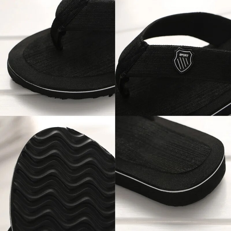 Infradito estivi Sandali da spiaggia Pantofole piatte casual antiscivolo 2023 Scarpe da casa per interni da uomo Scivoli da esterno_voghion.com
