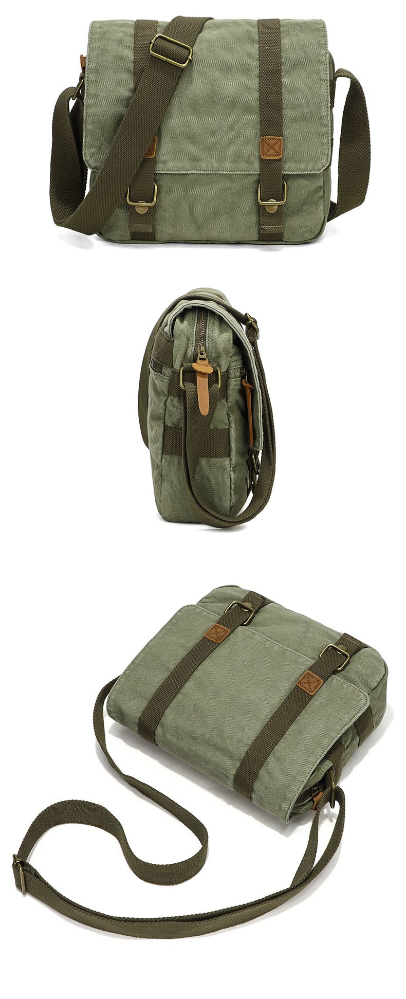 Canvas Tasche Vintage Canvas Umhängetasche Trend Herren Einkaufstasche Mode Umhängetasche für Männer_voghion.com