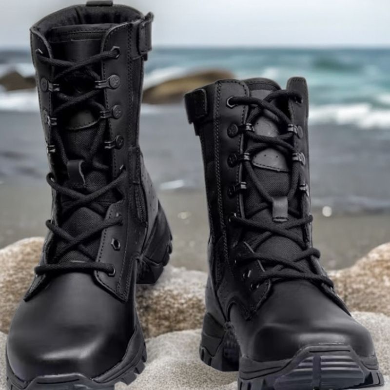 Serie calda europea, nuovo stile di sicurezza per uomo, stivali da combattimento Martin traspiranti leggeri e alti da esterno 021, scarpe casual sottili e ultraleggere_voghion.com