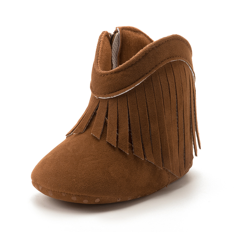 Baby Shoes Tassels Small Boots Warm Boots Soft Soled Toddler Shoes Enhanced Non-deformable Tassel Shoes_voghion.com