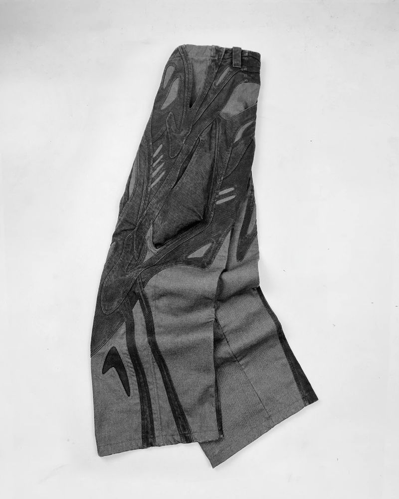 "Y2K Streetwear Patchwork Jeans für Herren – Hohe Taille, Loose Fit, Distressed Denim (S-XXL)"_voghion.com