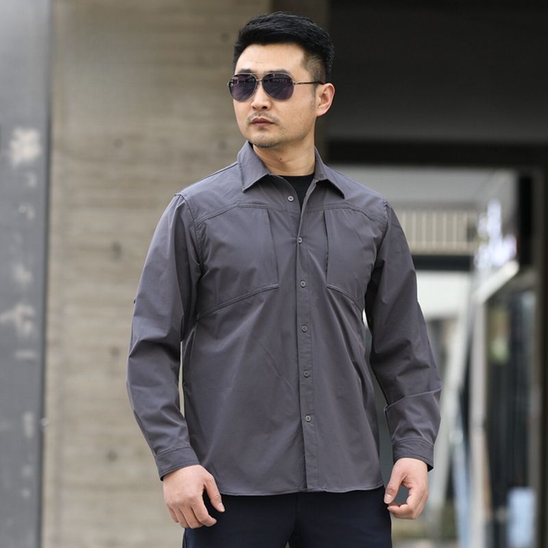 Camicia elasticizzata tattica da esterno ad asciugatura rapida in tessuto di seconda generazione Paving Eagle Explorer PLY-31_voghion.com