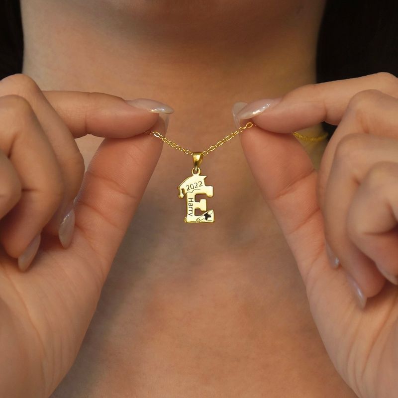Collana con iniziale da donna, semplice e alla moda, in acciaio inossidabile, con ciondolo a 26 lettere inglesi, gioiello per donna_voghion.com