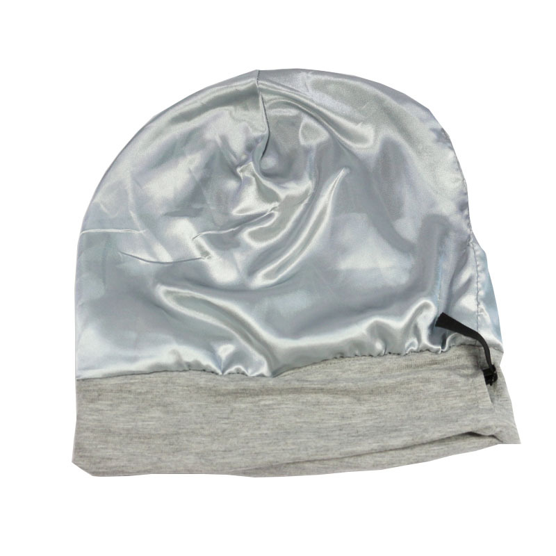 Baotou-Hut für Männer, Pullover-Mütze, Damen-Mütze, Satin-Nachtmütze, verstellbare Seide gefüttert, Lazy Beanie Chemotherapie_voghion.com