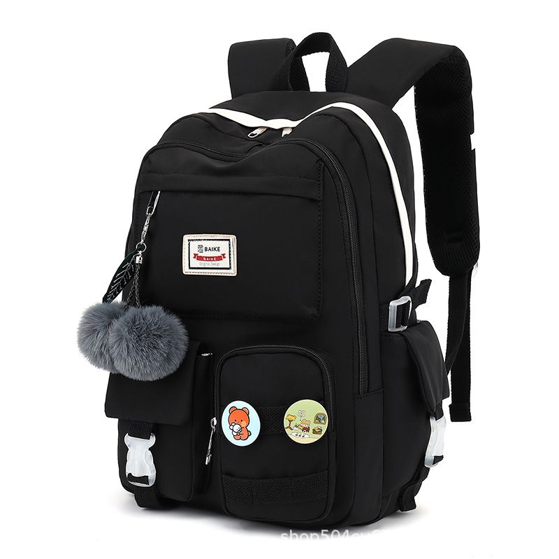 Mochila ligera para la escuela y viajes: tela Oxford impermeable con compartimentos espaciosos, correas de hombro ergonómicas, divertida y elegante._voghion.com