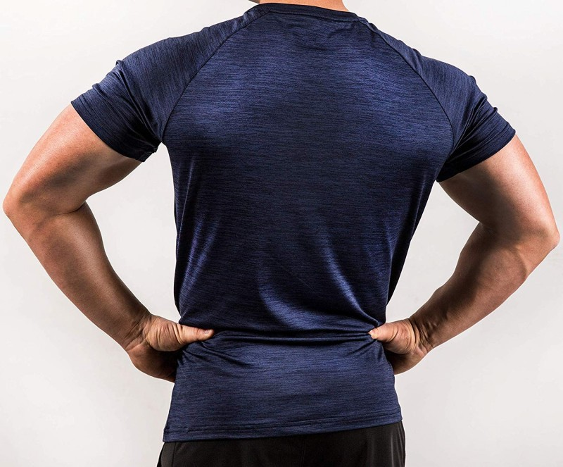 short sleeve training clothes New fitness suit for men, quick drying, breathable sports, running training, high elasticity _voghion.com