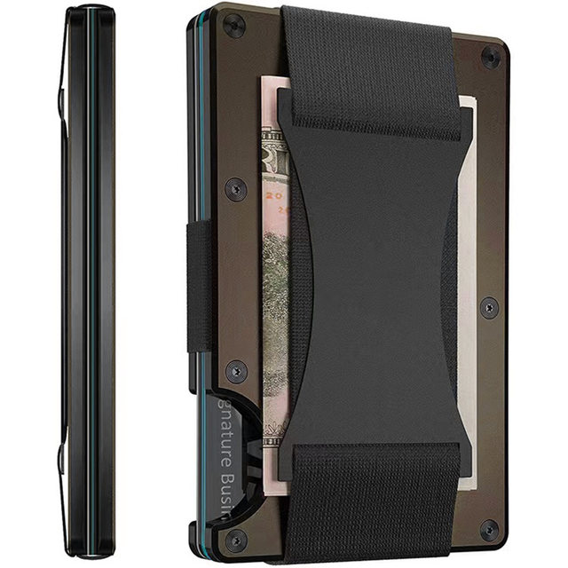 Card Holder Aluminium Case And Money Anti Theft RFID Designer Luxury For Men Porta Credencial Tarjetero Wallet Male Slim Case_voghion.com