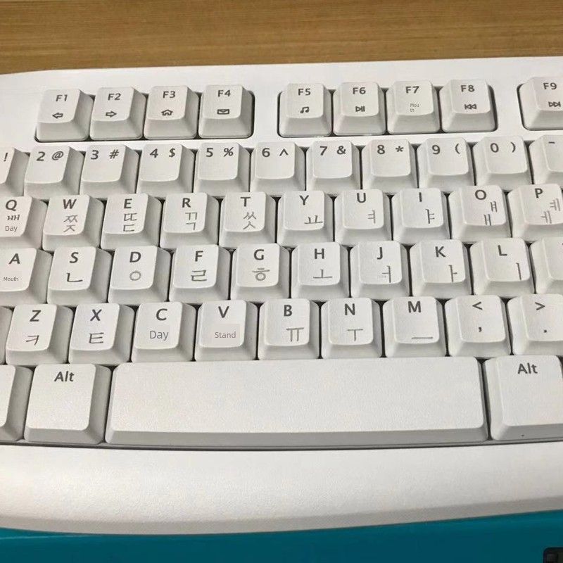 Kablosuz Kitler Korece Öğrenme Yazma Ofis Bilgisayar Klavye Kombinasyonu Korebaord_voghion.com