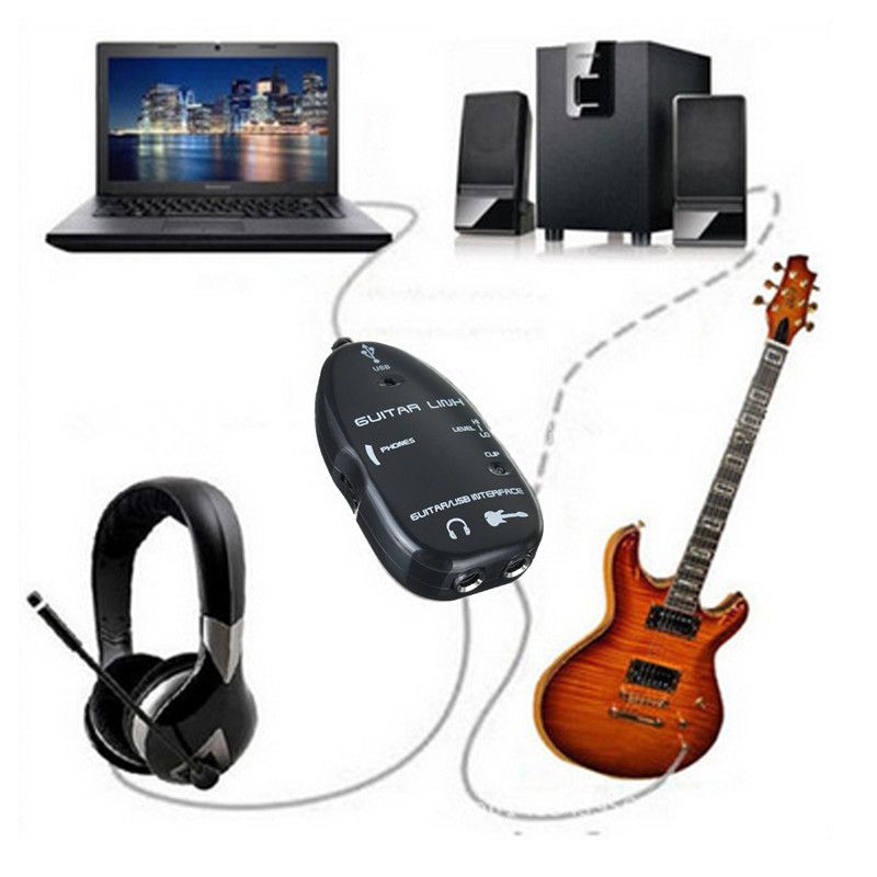 Plug and Play Gitarrelink op USB-Interfacekabel fir PC- a Videoopnam_voghion.com