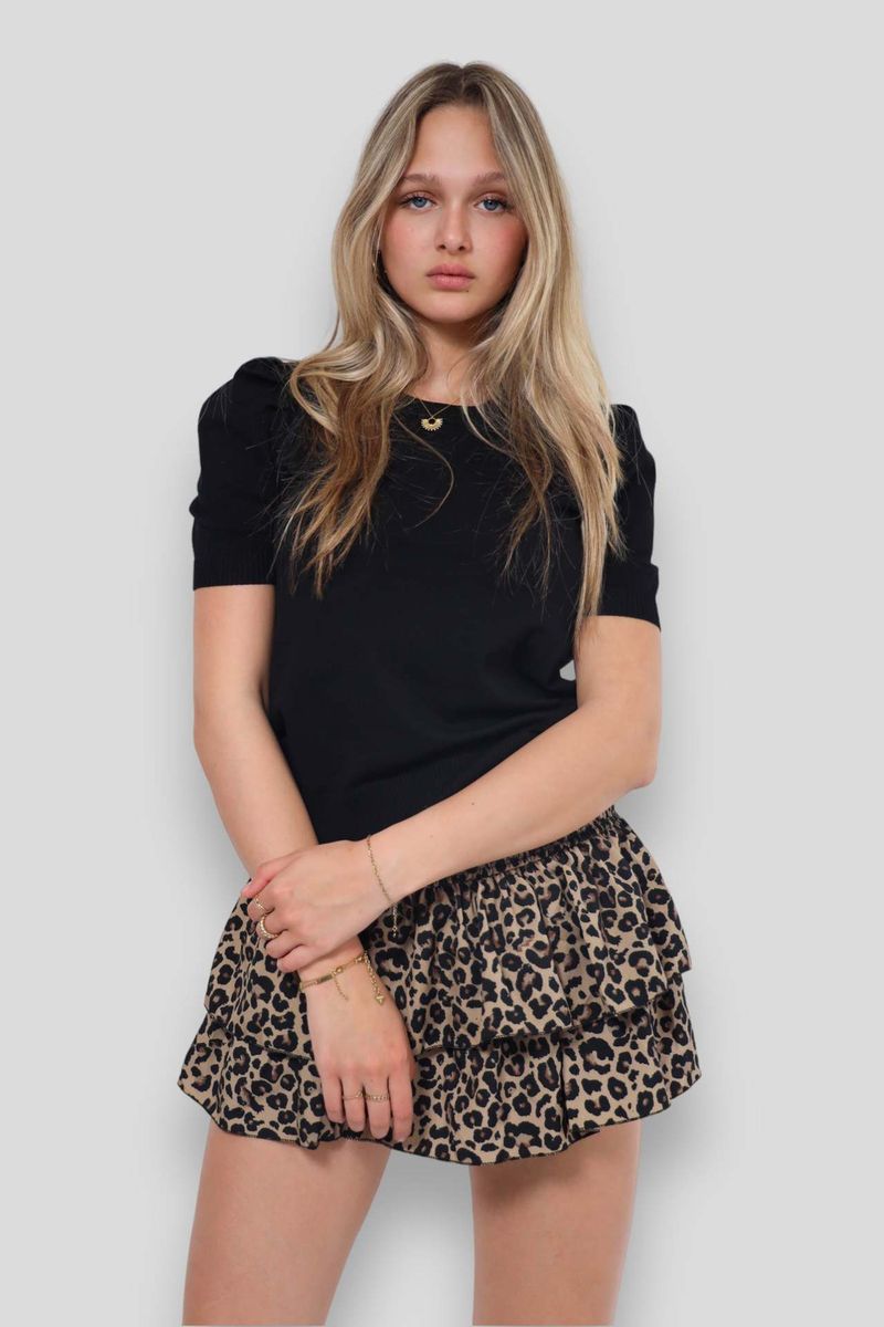 Women's Clothing Skirt Pleated Skirt Ruffle Printed Skirt Fashion Floral Short Skirt 13 Colors_voghion.com