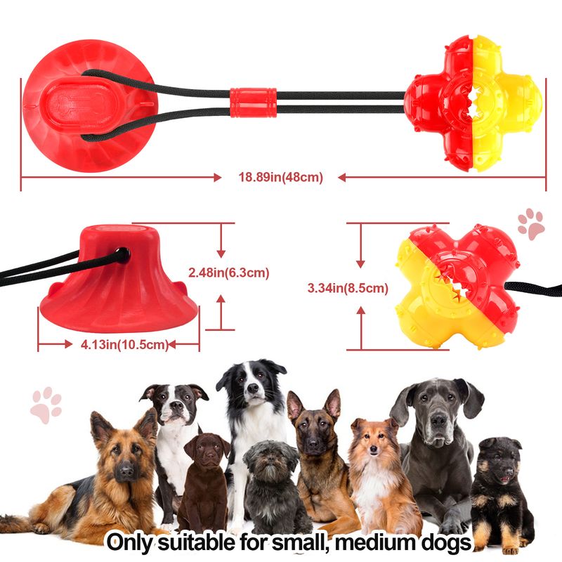 Dog Suction Cup Pull Resistance Chew Toy Teeth Cleaning Boredom Relief Artifact For Medium And Large Dogs Golden_voghion.com