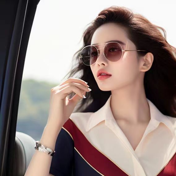 French Western unique and exquisite small top, super beautiful color blocked short sleeved slim fit shirt for women's_voghion.com