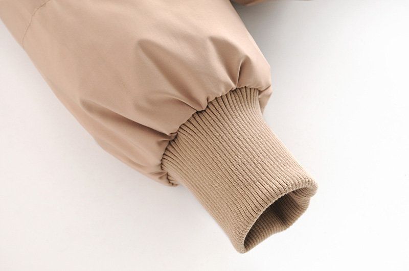Damen-Pufferjacke für Herbst & Winter – gemütlicher, übergroßer Steppmantel mit Stehkragen, leichte, warme Oberbekleidung (Khaki, Schwarz, Beige, Camel)_voghion.com