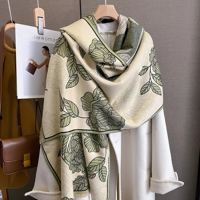 Fashion 53 Color Cashmere Scarf Print Design Thicken Winter Warm Shawl For Women Lady New Pashmina Blanket Neckerchief_voghion.com