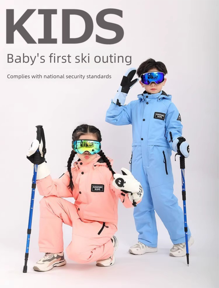 Kinder-Einteiler, Skihose für Jungen, wasserdichte Outdoor-Ausrüstung für Mädchen im Nordosten für Kleinkinder, ideal für Schneeland und Outdoor-Aktivitäten, neues Modell_voghion.com