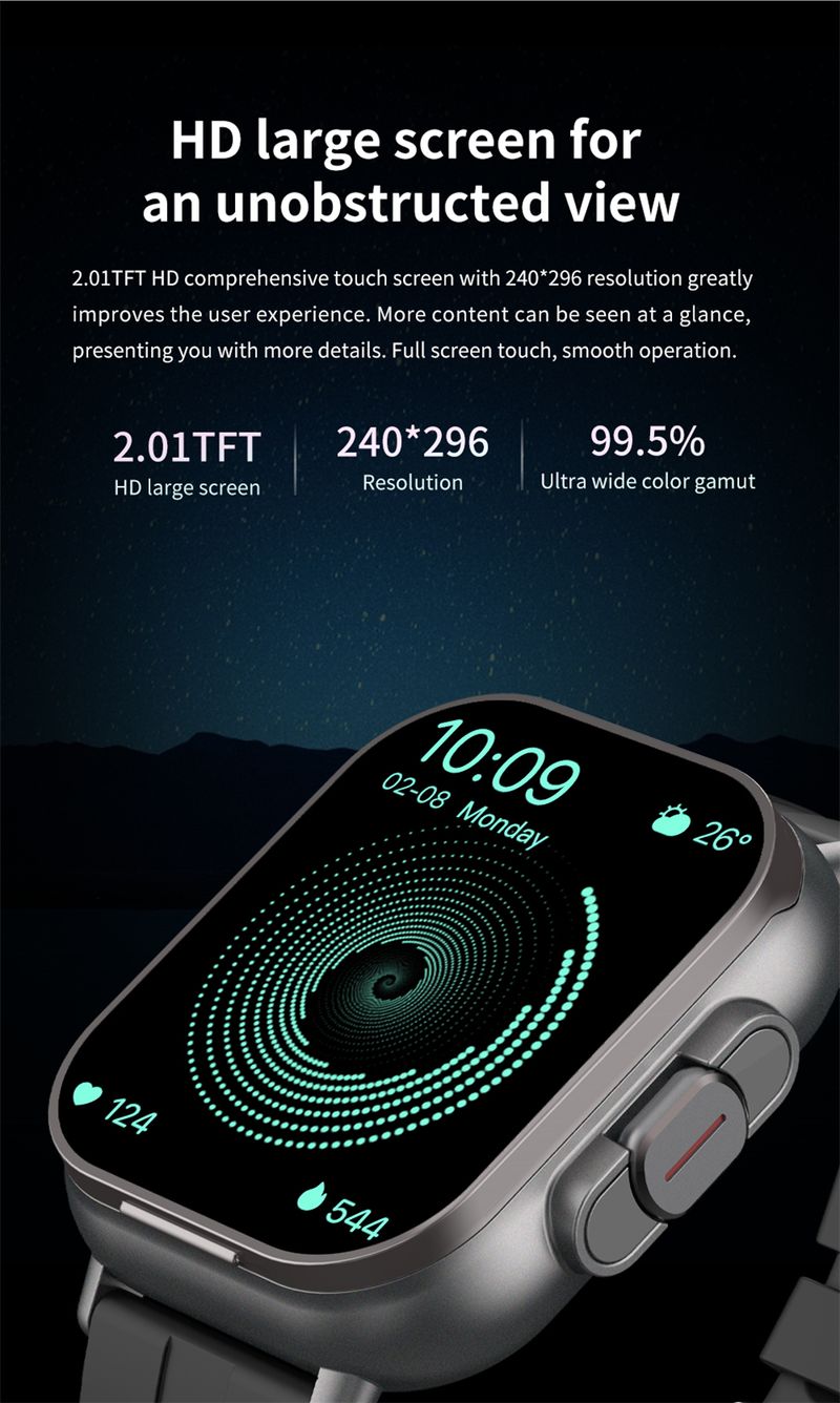 2024 Smart 2 in 1 mit Kopfhörer Smartwatch Bluetooth Anruf Herrenuhr GPS Track Herzfrequenzmesser Musik abspielen SmartWatch_voghion.com