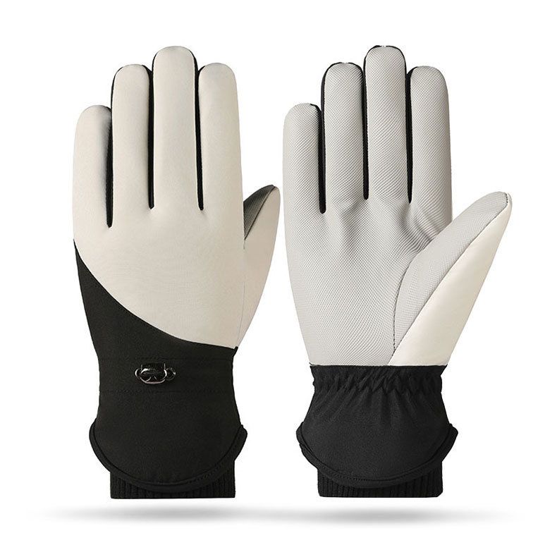 Gants de moto d'hiver pour femmes Cycg, protecteur d'écran tactile, chaud et polaire, épais et froid, en coton, pour hommes_voghion.com