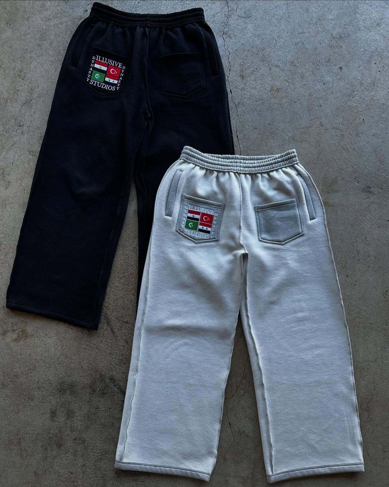 Herrenbekleidung Lässiges Pendeln Einfaches Design Unisex Frühling Und Herbst Tasche Flagge Stickerei Gerader Stil_voghion.com