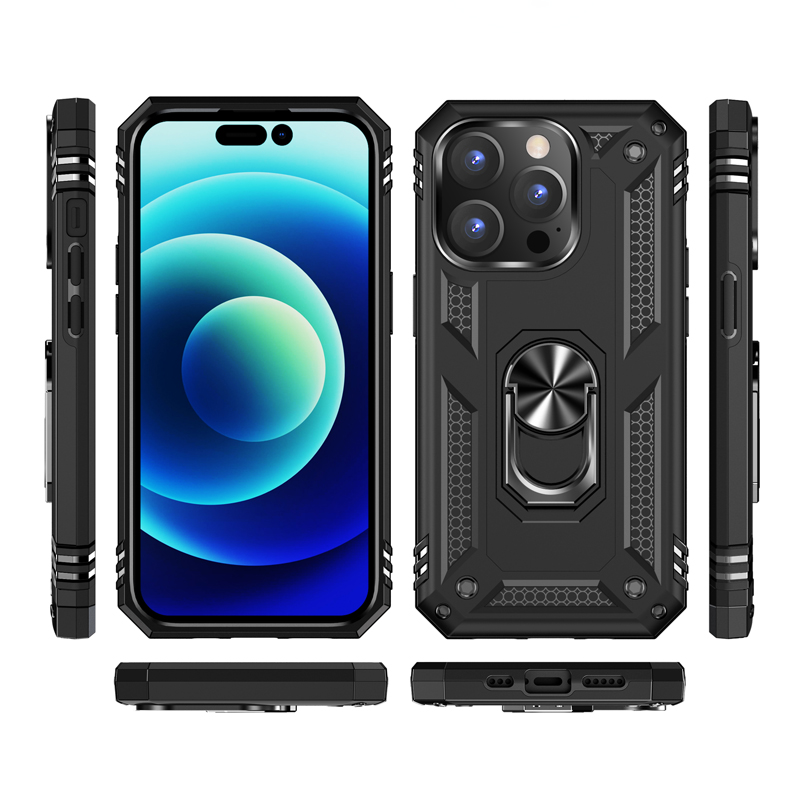 Magnetisk støtsikkert panseretui til iPhone 14 13 12 11 Pro Max X XR 8 Plus SE 2020 2022 14Pro ProMax støtsikker ring_voghion.com