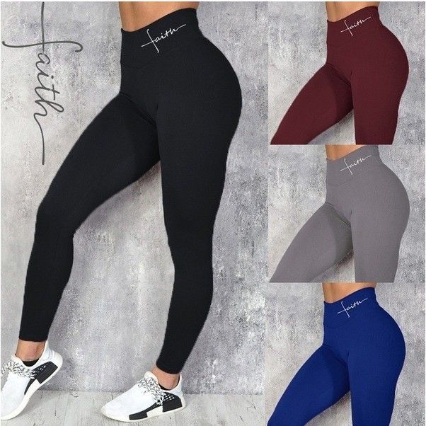 High Waist Yoga Pants With Butt Lifting Effect - Stretchy Tummy Control Leggings For Women, Breathable Workout Running Pants_voghion.com