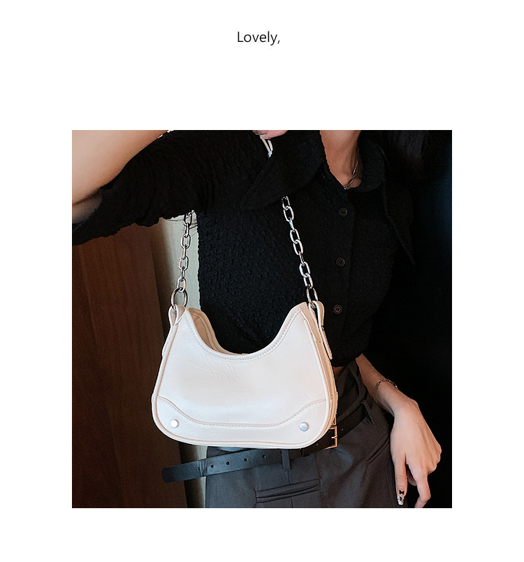 Niche haut de gamme chaîne aisselle sac pour femmes 2023 été nouveau Style Simple polyvalent sac à bandoulière une pièce livraison directe_voghion.com