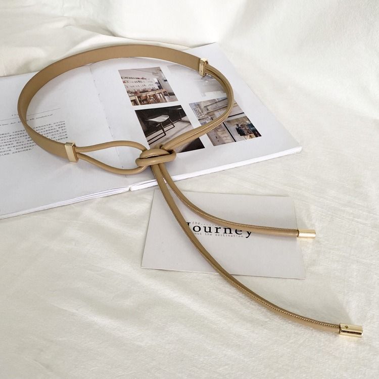 Maglione, cappotto, camicia con sottile annodato, vita piccola, giacca invernale da donna, stile abito, cintura, decorazione_voghion.com