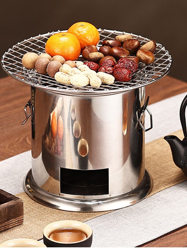 Outdoor Firewood Charcoal Dining Portable Carbon Water Boiling Tea Stove Camping Travel Supplies_voghion.com